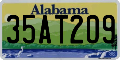 AL license plate 35AT209