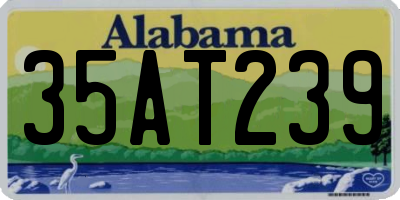 AL license plate 35AT239