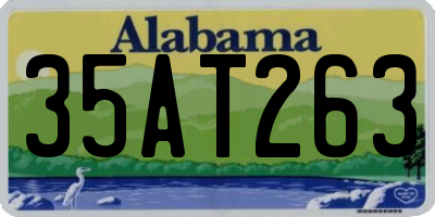AL license plate 35AT263