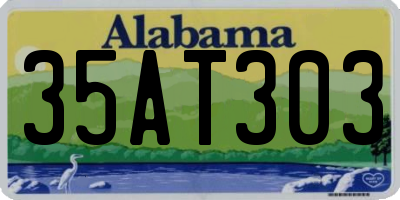 AL license plate 35AT303