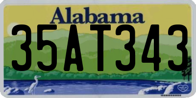 AL license plate 35AT343