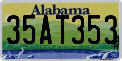 AL license plate 35AT353