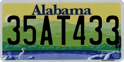 AL license plate 35AT433
