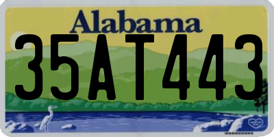 AL license plate 35AT443
