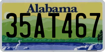 AL license plate 35AT467