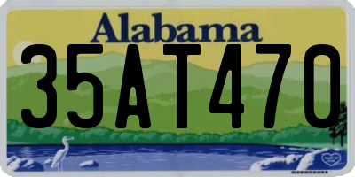AL license plate 35AT470
