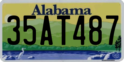 AL license plate 35AT487