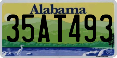AL license plate 35AT493