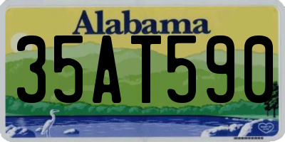 AL license plate 35AT590