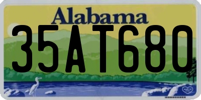 AL license plate 35AT680