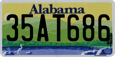 AL license plate 35AT686