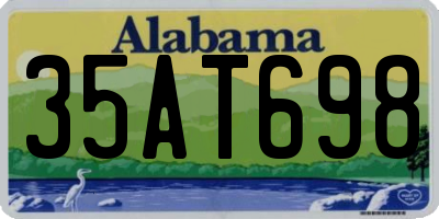 AL license plate 35AT698
