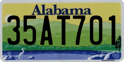 AL license plate 35AT701