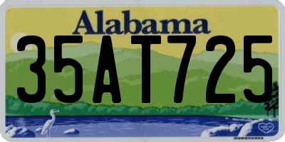AL license plate 35AT725