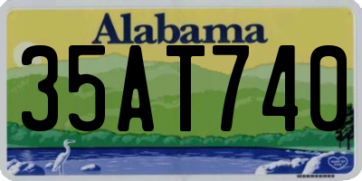 AL license plate 35AT740
