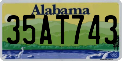 AL license plate 35AT743