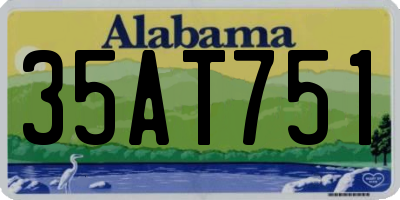 AL license plate 35AT751