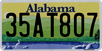AL license plate 35AT807