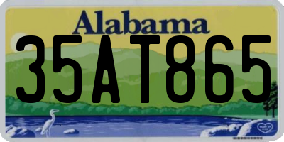 AL license plate 35AT865