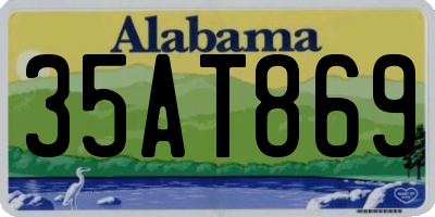 AL license plate 35AT869