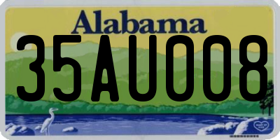 AL license plate 35AU008
