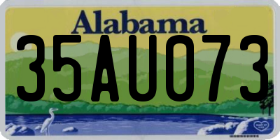 AL license plate 35AU073