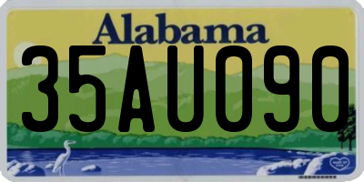 AL license plate 35AU090