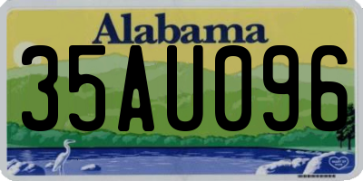 AL license plate 35AU096