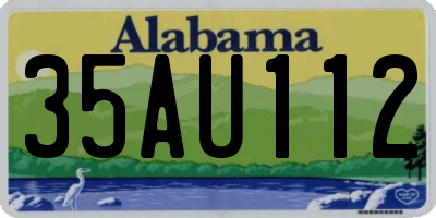 AL license plate 35AU112