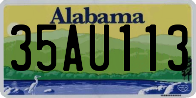 AL license plate 35AU113