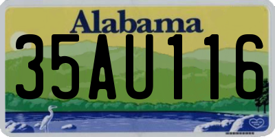 AL license plate 35AU116