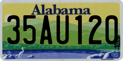 AL license plate 35AU120