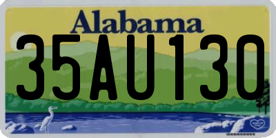 AL license plate 35AU130