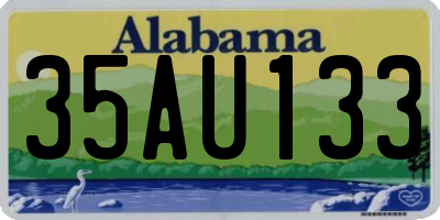 AL license plate 35AU133