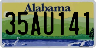 AL license plate 35AU141
