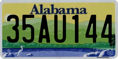 AL license plate 35AU144