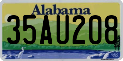 AL license plate 35AU208