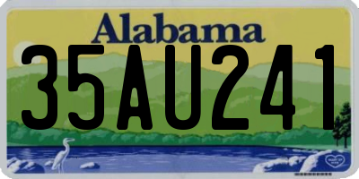 AL license plate 35AU241