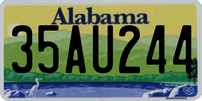 AL license plate 35AU244