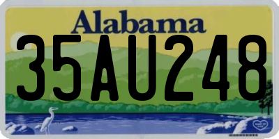 AL license plate 35AU248