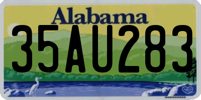 AL license plate 35AU283