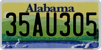 AL license plate 35AU305