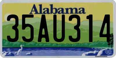AL license plate 35AU314