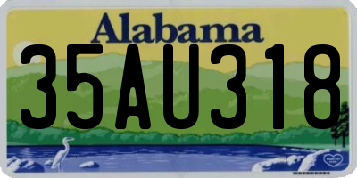 AL license plate 35AU318