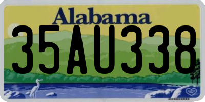 AL license plate 35AU338