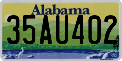 AL license plate 35AU402