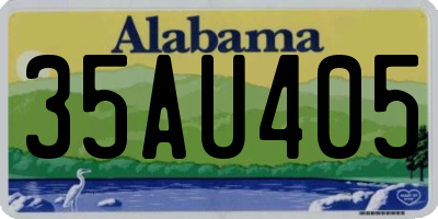 AL license plate 35AU405