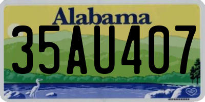AL license plate 35AU407