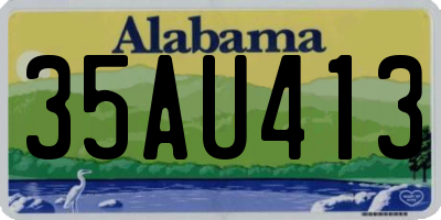 AL license plate 35AU413