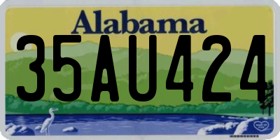 AL license plate 35AU424